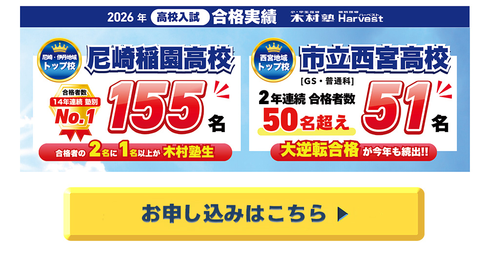 2026年合格実績,お申込はこちら