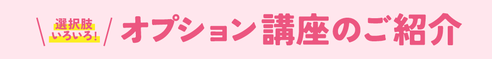 オプション講座のご案内