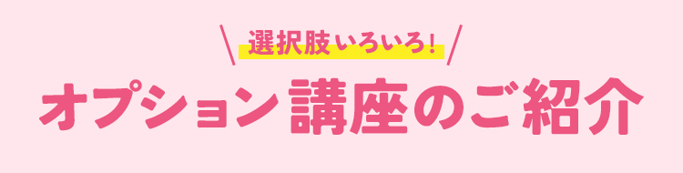 オプション講座のご案内