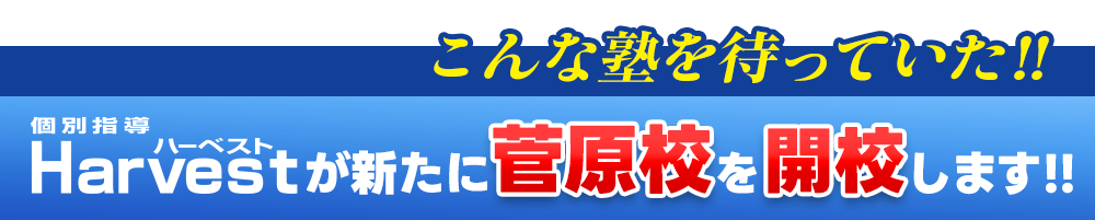 こんな塾を待っていた