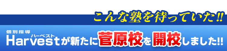 こんな塾を待っていた