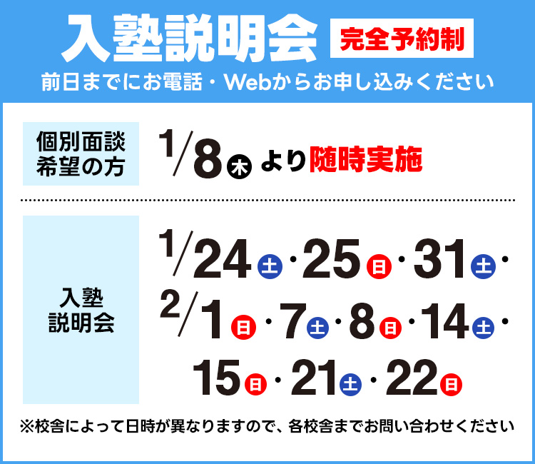 入塾説明会