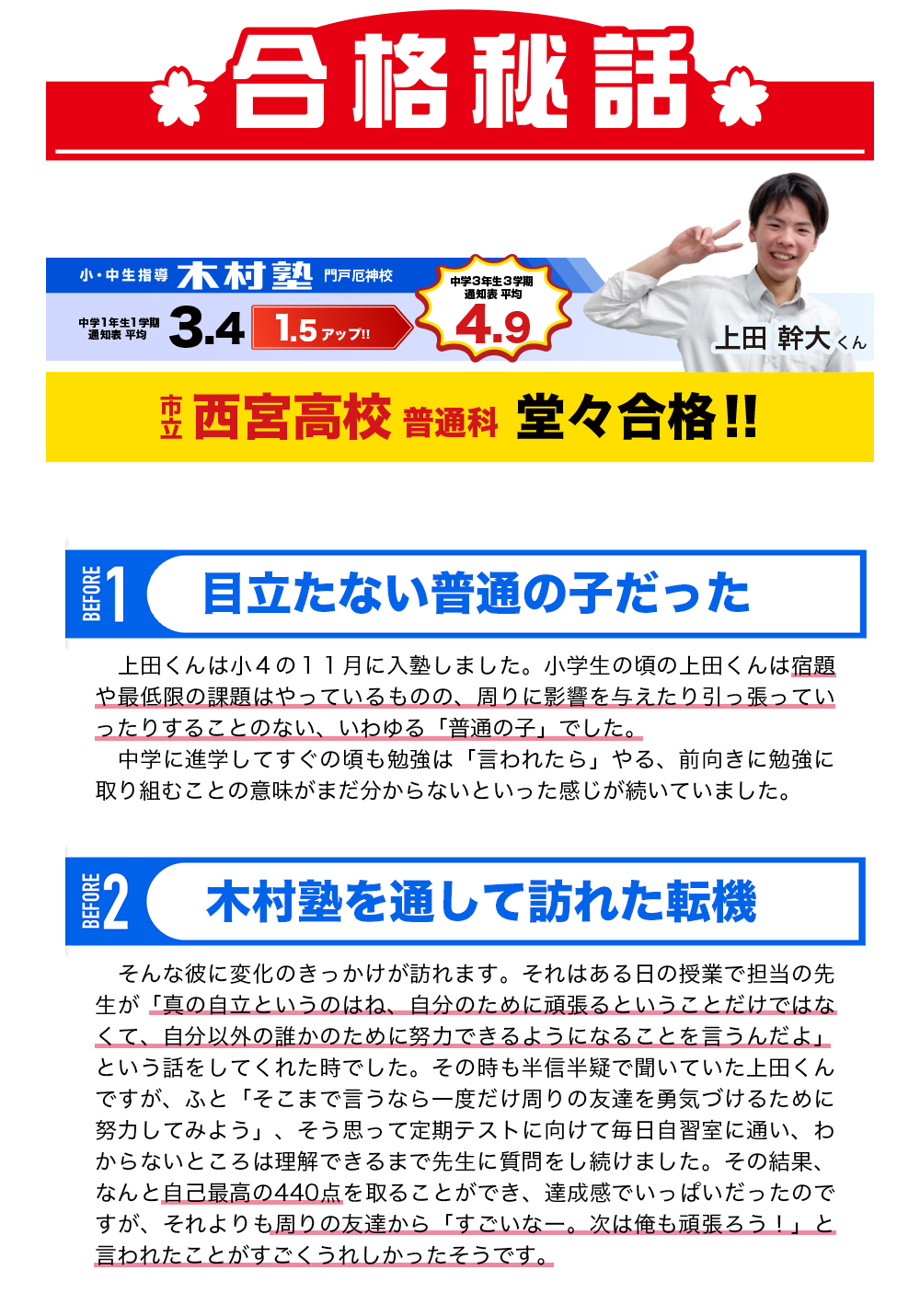 合格秘話