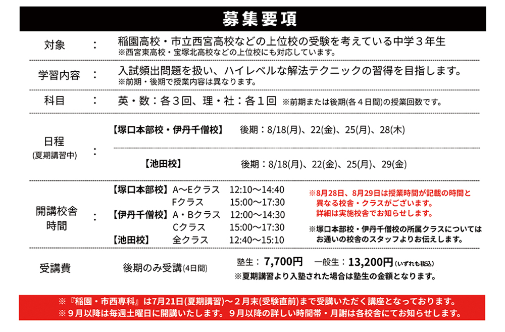 募集要項