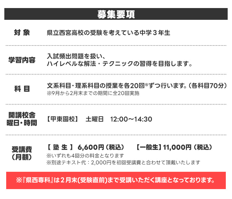 募集要項