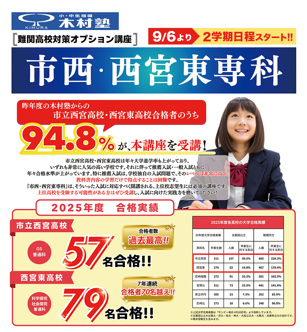 市西・西宮東専科