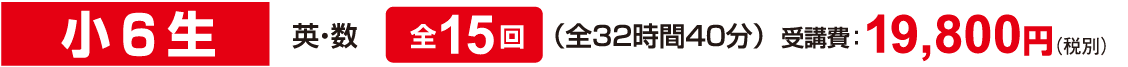 小6生 19,800円